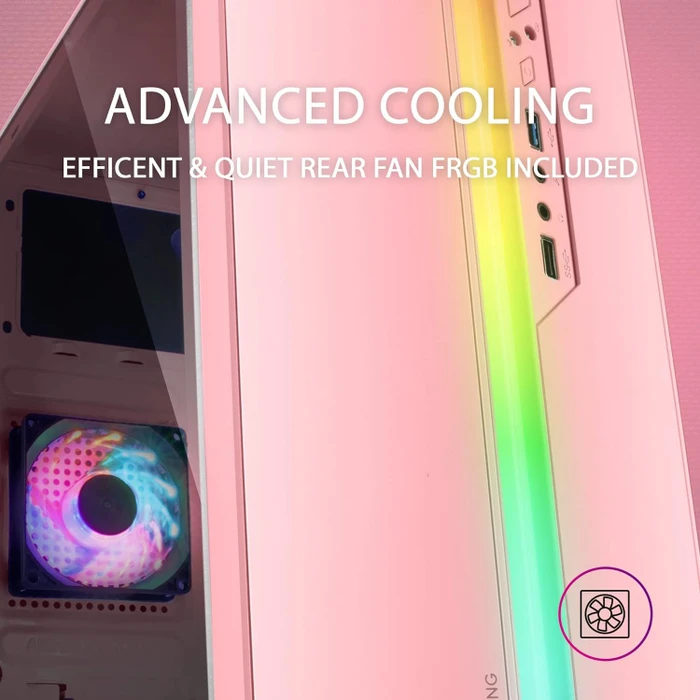 Mars Gaming MC-S1P, pink, Acrylfenster