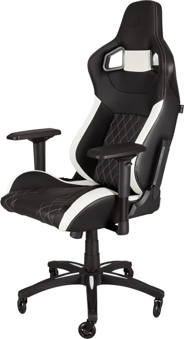 Corsair T1 Race Gamingstuhl, schwarz/weiß