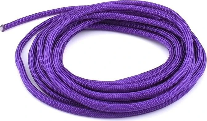Alphacool AlphaCord Sleeve 4mm Gewebeschlauch für Rundkabel, Gewebeschlauch, 3.3m, Acid Purple