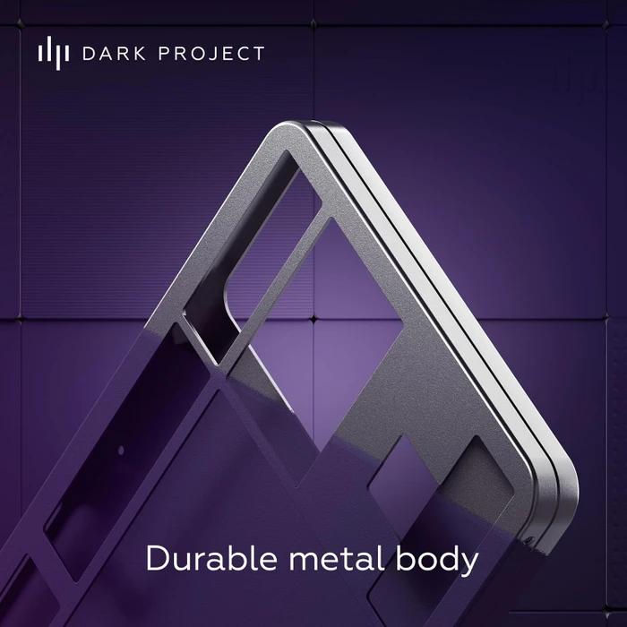 Dark Project ALU87A Violet Gaming Keyboard, weiß/violett, LEDs RGB, g3ms Sapphire, USB, US