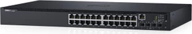 Dell EMC Networking N Series PowerSwitch N1500 Rackmount Gigabit Managed Switch, 24x RJ-45, 4x SFP+, 570W PoE+ (N1524P / 210-AEVY)