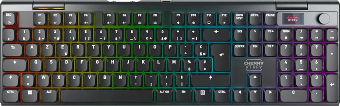 Cherry MX 10.1 Wireless, schwarz, MX LOW PROFILE 2.0 RED, USB/Bluetooth, FR