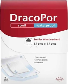 Dr. Ausbüttel DracoPor Waterproof Wundverband Duschpflaster, 15 x 15cm, 25 Stück