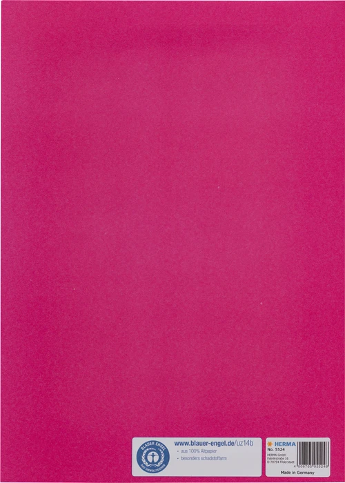 Herma Heftschoner Papier, A4, pink, 10er-Pack
