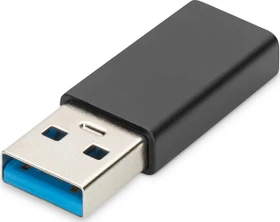 Digitus USB-C 3.0 [Buchse] auf USB-A 3.0 [Stecker], Adapter, schwarz (AK-300524-000-S)