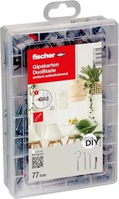 fischer DuoBlade Meister-Box Schrauben/Dübel-Sortiment, 77 Stück