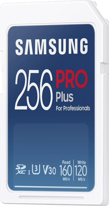 Samsung PRO Plus for Professionals R160/W120 256GB, UHS-I U3, Class 10