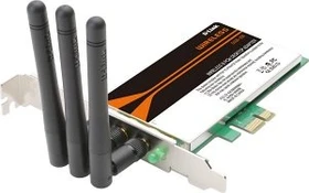 D-Link Wireless N PCIe Desktop Adapter, 2.4GHz WLAN, PCIe x1