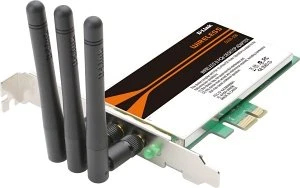 D-Link Wireless N PCIe Desktop Adapter, 2.4GHz WLAN, PCIe x1