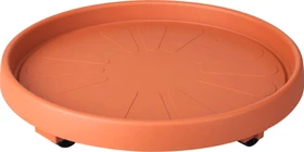 Elho Universal Planttaxi Blumentopfuntersetzer mit Rollen rund 30cm terracotta