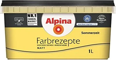 Alpina Farben Farbrezepte Innenfarbe sommerzeit matt, 1l