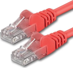 goobay Patchkabel, Cat6, U/UTP, RJ-45/RJ-45, 5m, rot