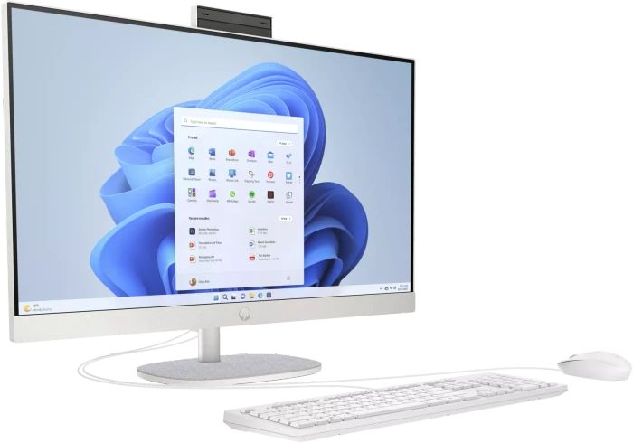 HP All-in-One 27-cr0375ng, weiß, Ryzen 7 7730U, 16GB RAM, 1TB SSD
