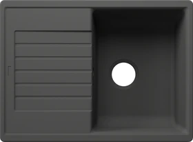 Blanco Zia 45 S Compact Einbau Becken reversibel mit Ablauffernbedienung vulkangrau