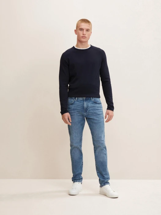 Tom Tailor Regular Slim Josh Jeans mit Lycra Jeans used light stone blue denim (Herren)
