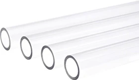 Alphacool Eisrohr HardTube PETG Rohr, 80cm 13/10mm, klar, 4er-Pack