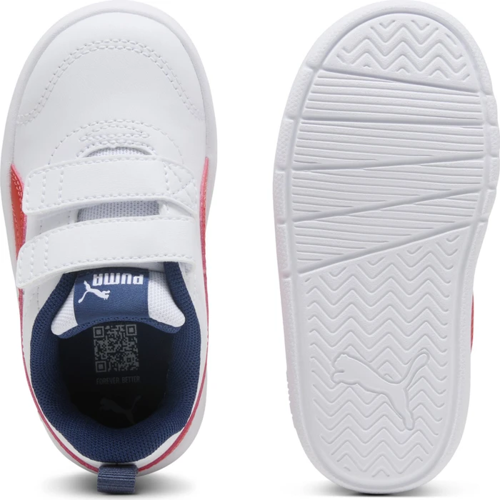 Puma Courtflex V3 puma white/fierce red/persian blue (Junior)