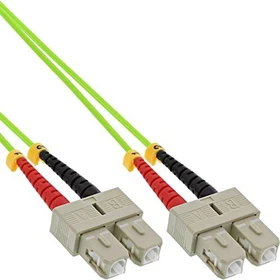 InLine LWL Duplex Kabel, OM5, 2x SC Stecker/2x SC Stecker, 5m, grün