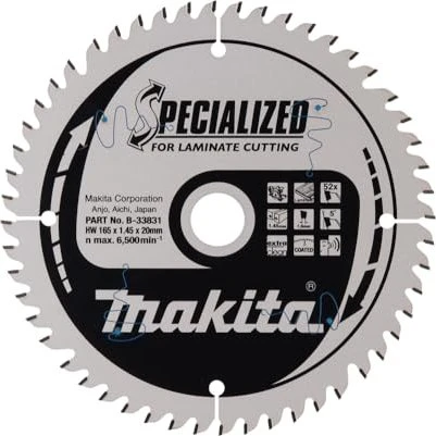Makita Specialized Kreissägeblatt 52Z, 165x1.5x20mm, 1 Stück