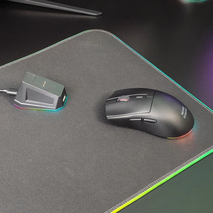Mars Gaming MM-T3 Tri-Mode Wireless mit Ladestation, schwarz, USB/Bluetooth