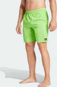 adidas Solid CLX Classic-Length Badeshorts lucid lime/white (Herren)
