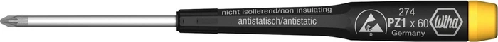 Wiha Precision ESD 274 Pozidriv Schraubendreher, PZ1x60mm