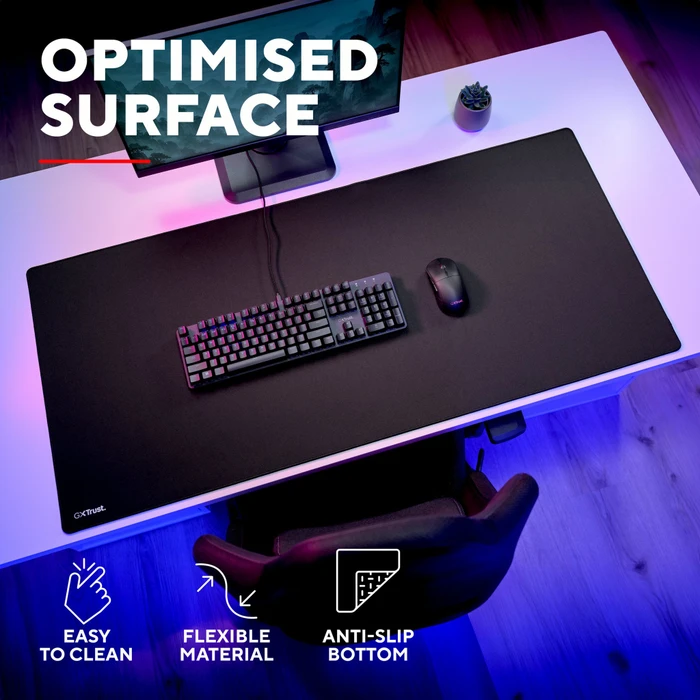 Trust Gaming GXT 755 3XL Gaming Mousepad, 1200x550mm, schwarz