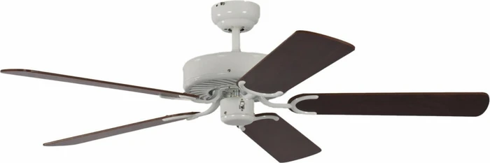 Pepeo Potkuri Deckenventilator lack weiß/mahagoni