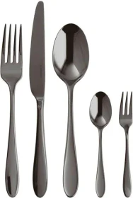 Sambonet Velvet Edelstahl PVD 2 Besteck-Set black, 30-tlg.