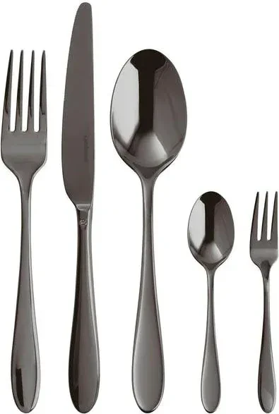 Sambonet Velvet Edelstahl PVD 2 Besteck-Set black, 30-tlg.