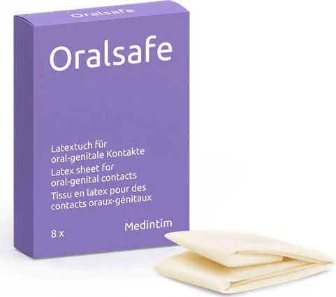 MEDintim Oralsafe Latexschutztuch Vanille, 8 Stück