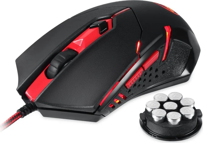Redragon M601-3 Centrophorus schwarz/rot, inkl. Mousepad, USB
