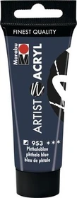 Marabu Artist Acryl Acrylfarbe, phthaloblau, 22ml