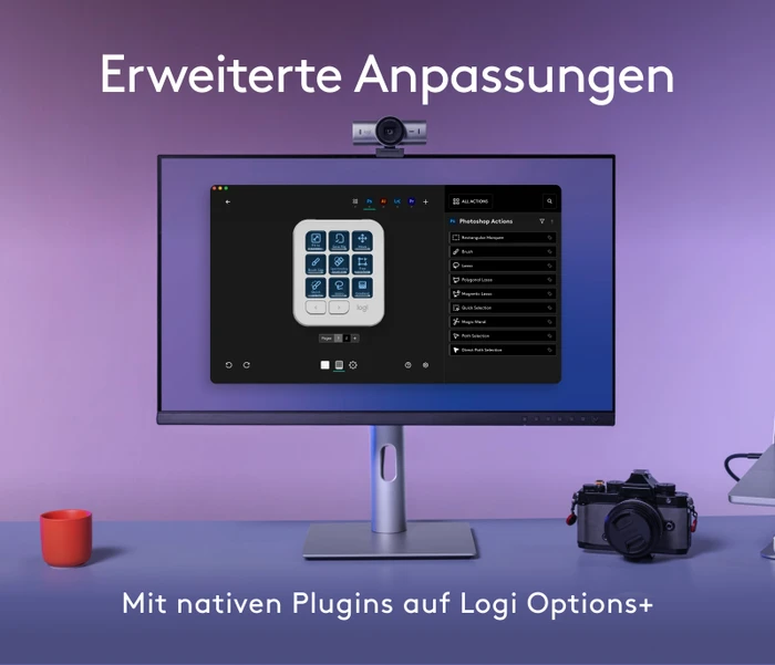 Logitech MX Creative Console Dialpad und Keypad Set, hellgrau, USB-C/Bluetooth