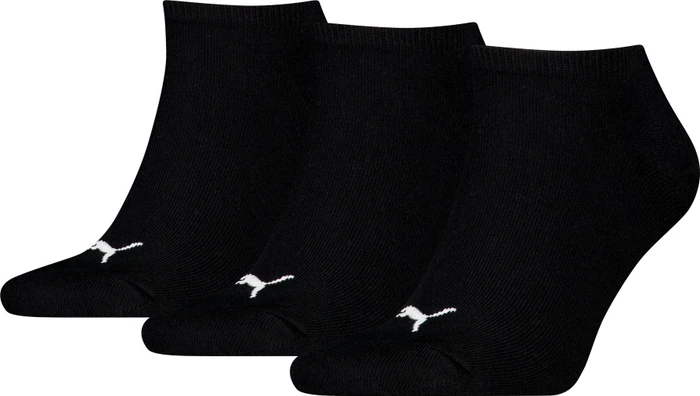 Puma Sneaker Socken schwarz/rot, 3 Paare