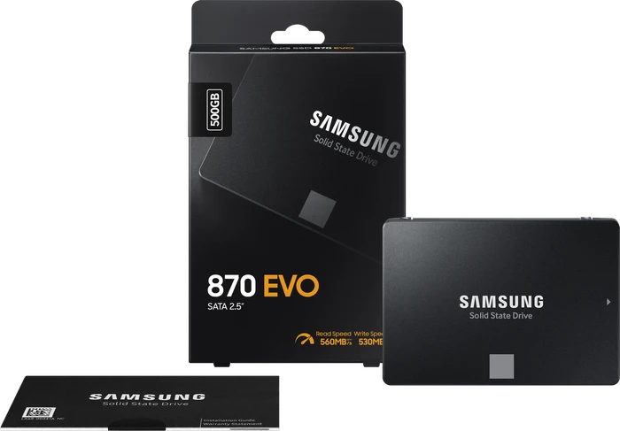 Samsung SSD 870 EVO 500GB, 2.5" / SATA 6Gb/s