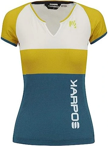 Karpos Moved Evo Funktionsshirt kurzarm lemon curry/white/corsair (Damen)