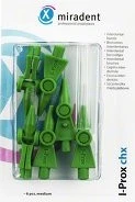 Miradent I-Prox chx Interdentalbürste medium grün, 6 Stück