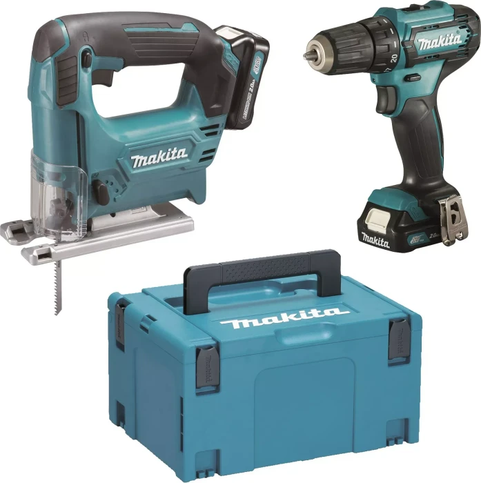 Makita CLX237SAJ Combo Kit Akku-Maschinenset inkl. MAKPAC + 2 Akkus 2.0Ah