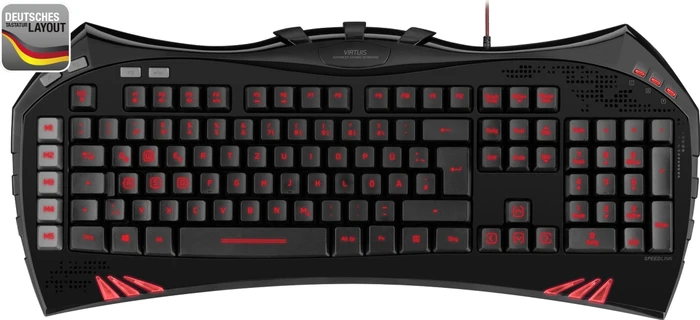 Speedlink Virtuis Advanced Gaming Keyboard, USB, DE