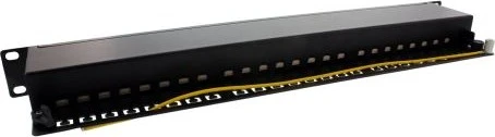 InLine Rackmount RJ-45 Patchfeld, 24x RJ-45, schwarz