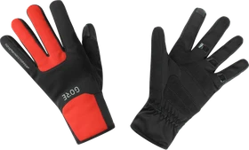 Gore Wear M Gore Windstopper Thermo Fahrradhandschuhe schwarz/rot