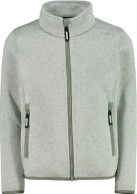 CMP Fleece Knit-Tech Meliert Jacke pistacchio/bianco (Junior)
