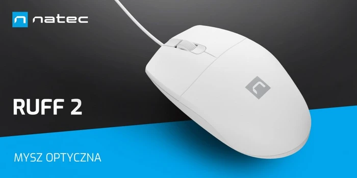 Natec Ruff 2 Mouse weiß, USB