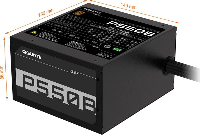 GIGABYTE P550B 550W, ATX 2.31