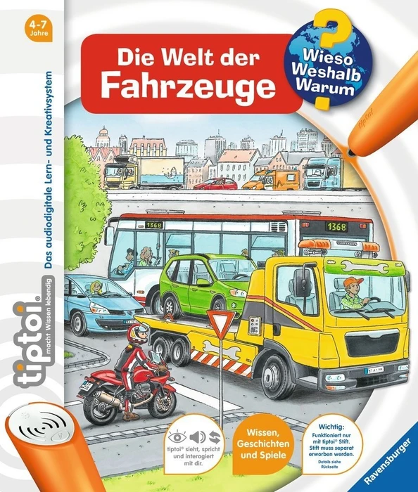 Ravensburger tiptoi Buch: Wieso? Weshalb? Warum? 12: Die Welt der Fahrzeuge