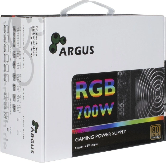 Inter-Tech Argus RGB II 700W, ATX 2.3