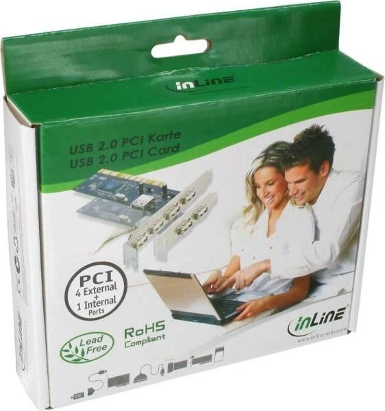 InLine Schnittstellenkarte 5x USB-A 2.0, PCI