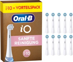 Oral-B iO Sanfte Reinigung Ersatzbürste weiß, 10 Stück