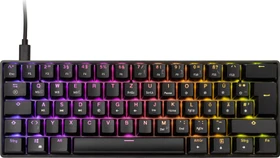 HK Gaming GK61, 60% Layout, LEDs RGB, Black, schwarz, Gateron Optical BLUE, USB, DE